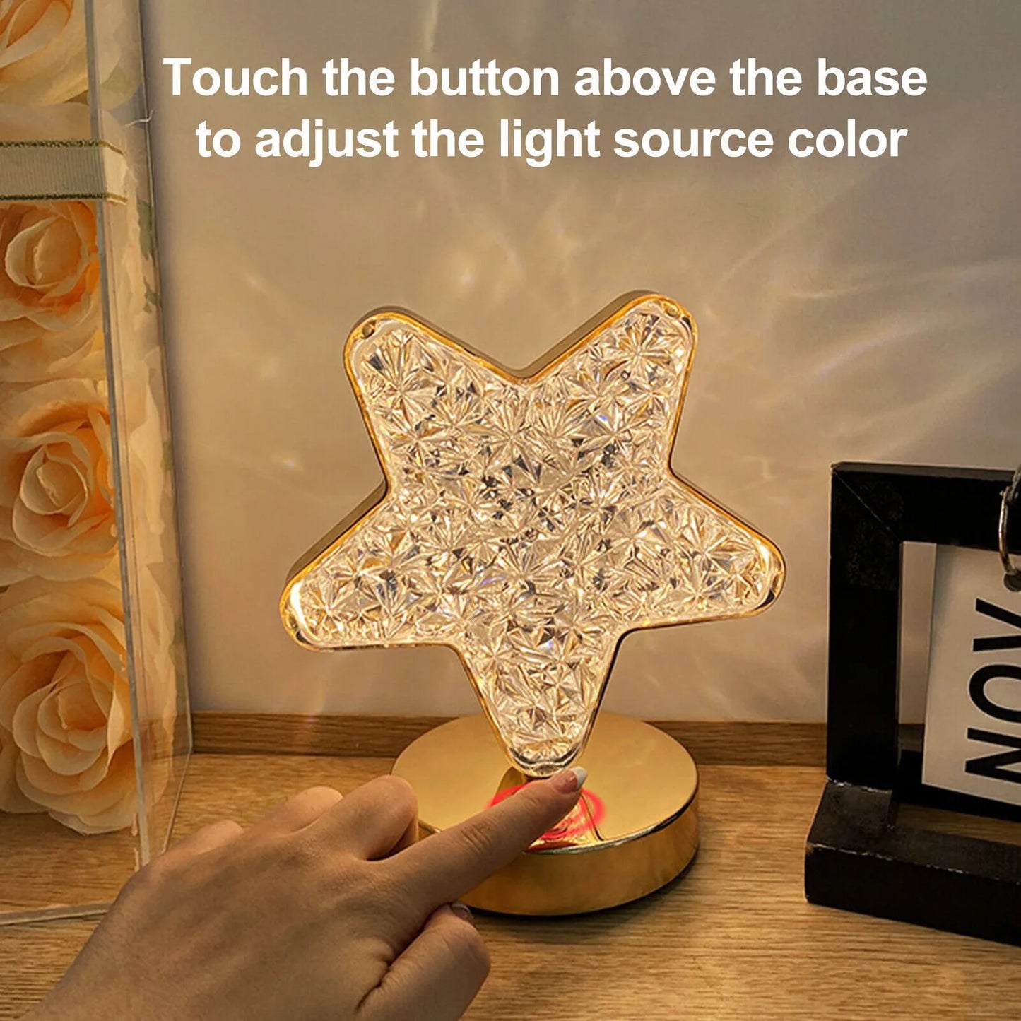 StarGlow Touch Lamp – 3-Color USB Night Light