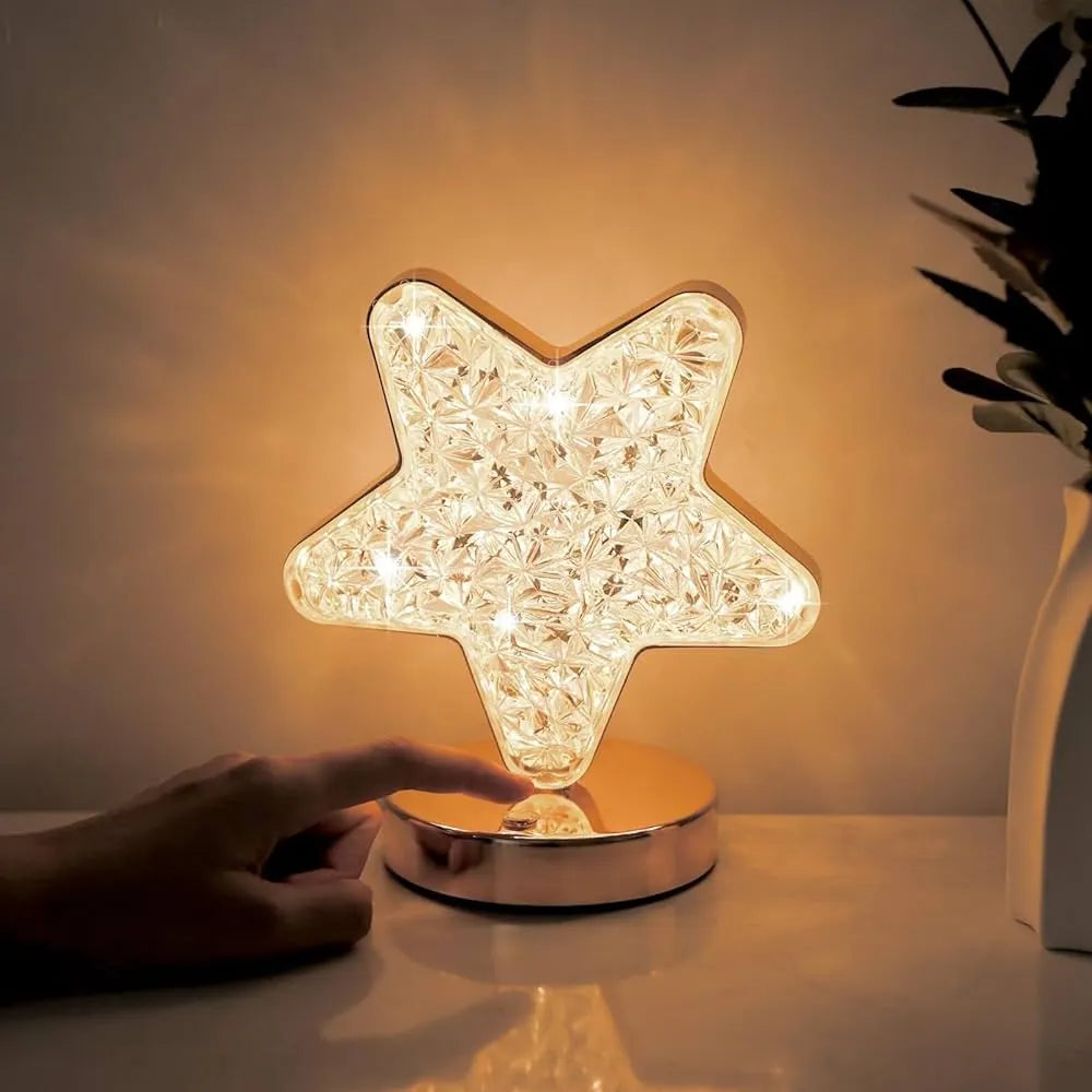 StarGlow Touch Lamp – 3-Color USB Night Light