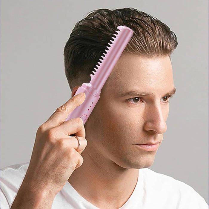 Mini Ionic Hair Styler –  Hot Comb Brush
