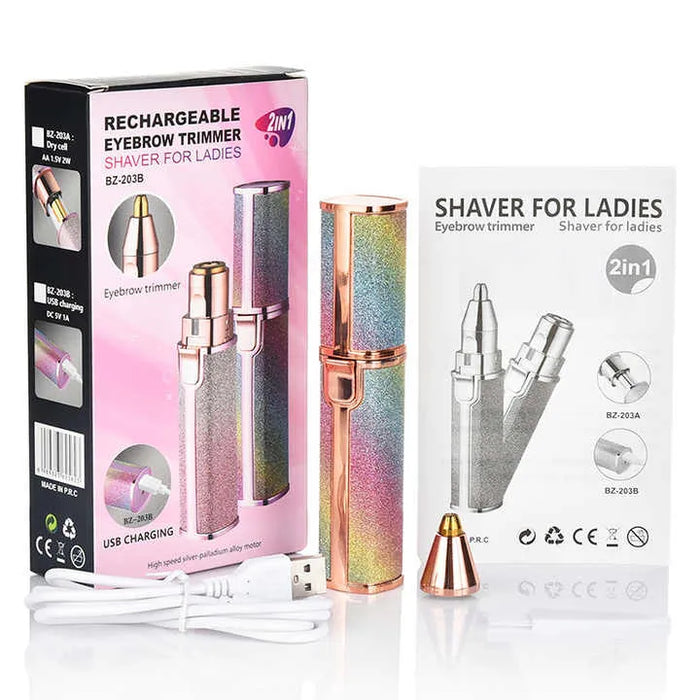 Flawless 2-in-1 Hair Remover – Painless & Rechargeable
