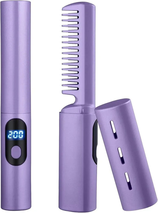 Mini Ionic Hair Styler –  Hot Comb Brush