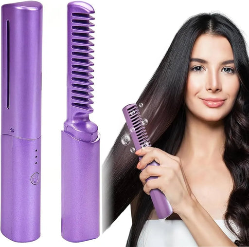 Mini Ionic Hair Styler –  Hot Comb Brush