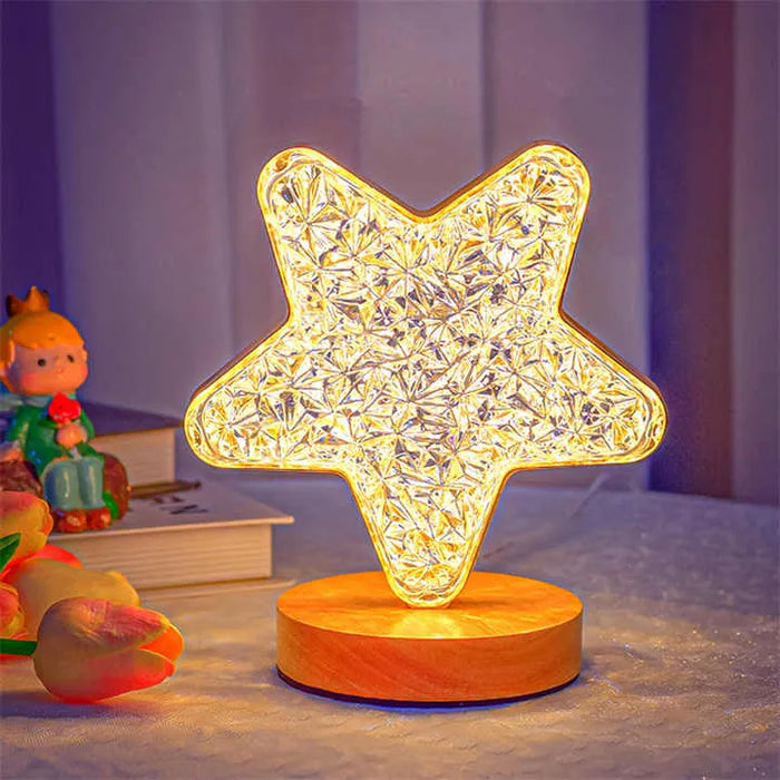 StarGlow Touch Lamp – 3-Color USB Night Light